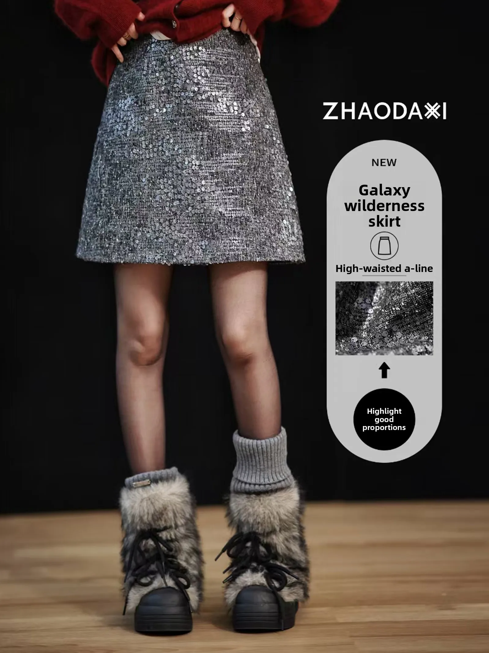 Shiny Sequin A-Line Skirt High Waist Loose Fit Versatile Star Half Skirt New 2024 Women's Fashion Short Skirt
Shiny Sequin A-Line Skirt High Waist Loose Fit Versatile Star Half Skirt New 2024 Women's Fashion Short Skirt