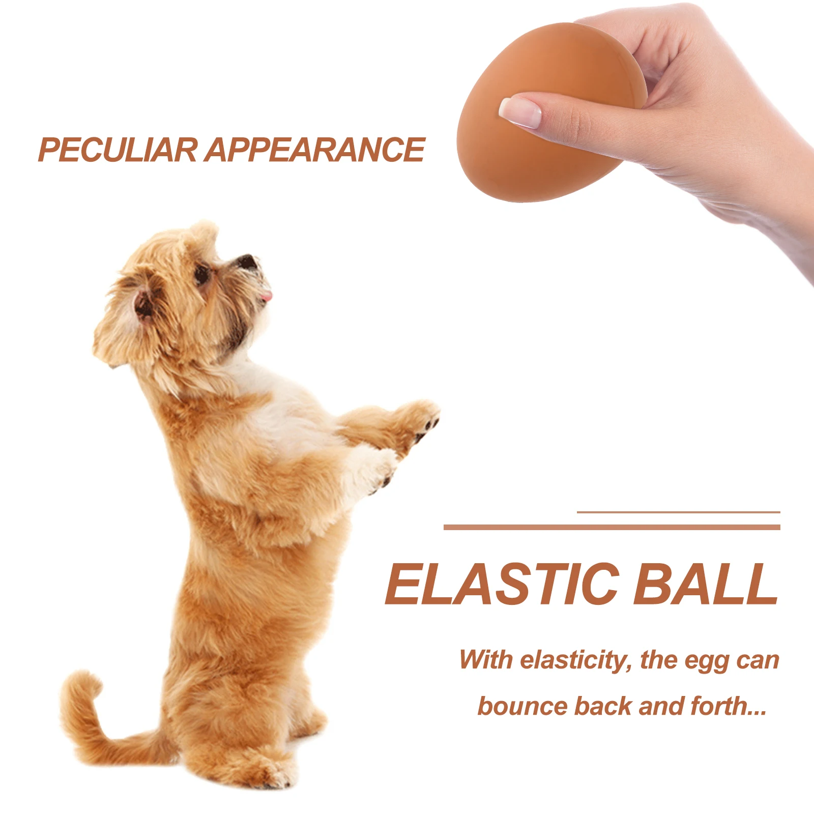 5pcs Simulation Eggs Bounce Ball Dog Toys High Quality Rubber Chew Pet Training Biting Toy Interactive Safe for Pets Dog Toy
5pcs Simulation Eggs Bounce Ball Dog Toys High Quality Rubber Chew Pet Training Biting Toy Interactive Safe for Pets Dog Toy