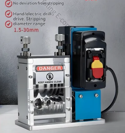 Wire Stripping Machine 1.5-30mm Automatic Wire Stripping Machine for Old Cables Copper Wire Stripper Old Cables Peeling Tool
Wire Stripping Machine 1.5-30mm Automatic Wire Stripping Machine for Old Cables Copper Wire Stripper Old Cables Peeling Tool