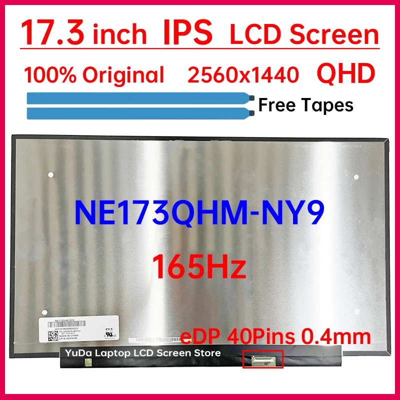 17.3 Inch 165Hz Laptop LCD Screen NE173QHM NY9 NE173QHM-NY9 Display Matrix Panel Replacement QHD 2560x1440 eDP 40 Pins Non-Touch
17.3 Inch 165Hz Laptop LCD Screen NE173QHM NY9 NE173QHM-NY9 Display Matrix Panel Replacement QHD 2560x1440 eDP 40 Pins Non-Touch