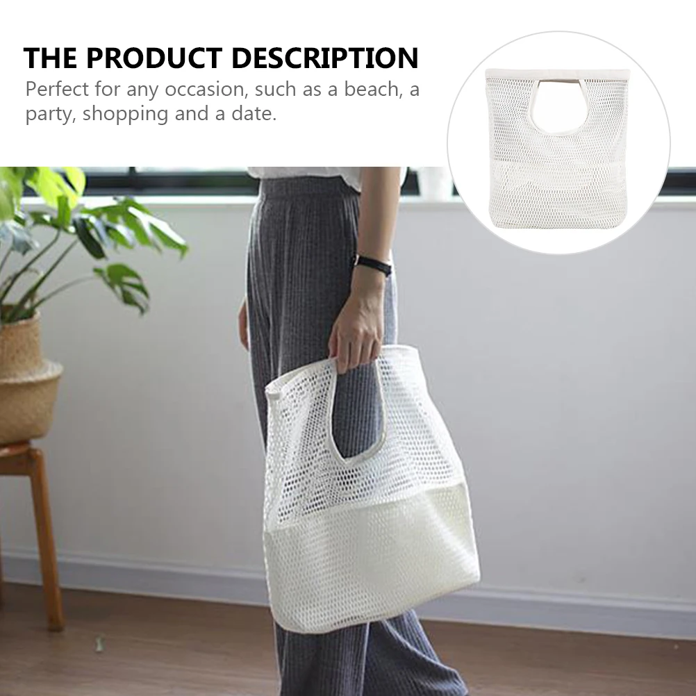 Mesh Shopping Beach Tote Foldable Pouch Large Capacity Storage Stylish Travel Bags Beach Tote Bag Portable
Mesh Shopping Beach Tote Foldable Pouch Large Capacity Storage Stylish Travel Bags Beach Tote Bag Portable