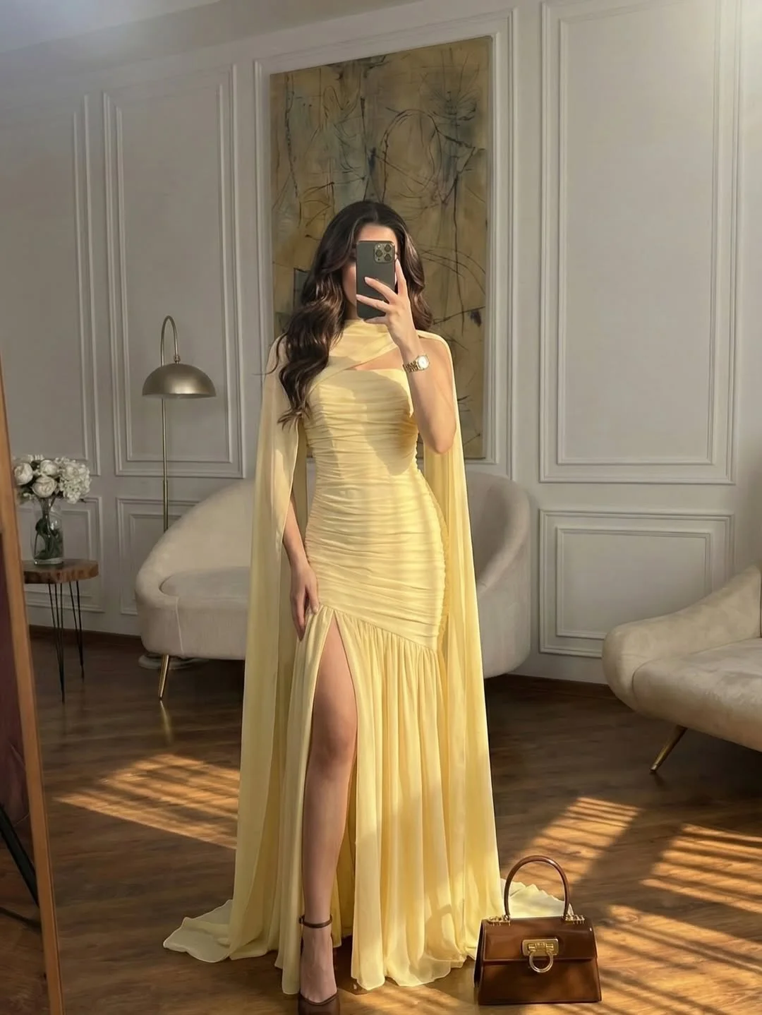 Customized Luxurious Elegant Evening Dresses Sheath Jewel Neck Chiffon Floor Length Pleats Split Gift Party Prom Formal Dresses
Customized Luxurious Elegant Evening Dresses Sheath Jewel Neck Chiffon Floor Length Pleats Split Gift Party Prom Formal Dresses