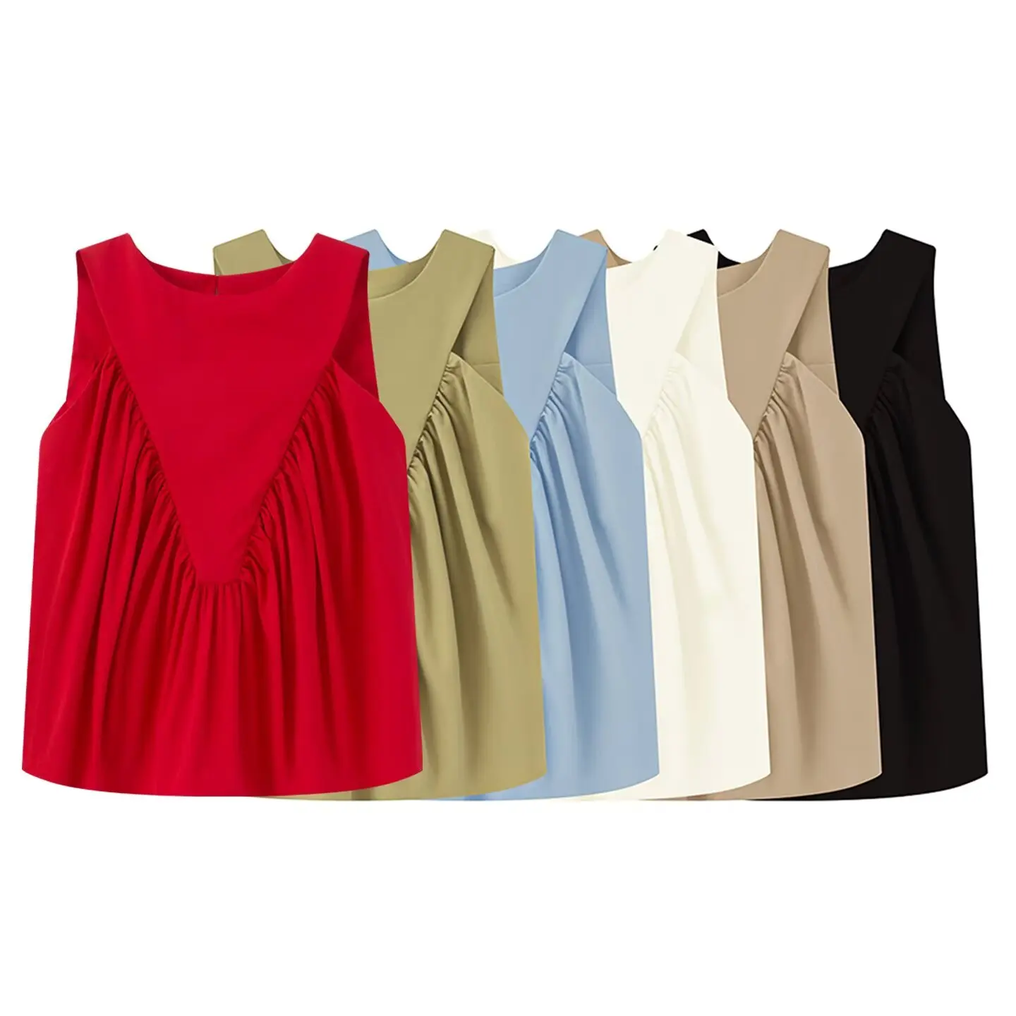 Women's 2025 new fashion solid versatile casual comfortable vest style shirt retro round neck women's vest chic top
Women's 2025 new fashion solid versatile casual comfortable vest style shirt retro round neck women's vest chic top