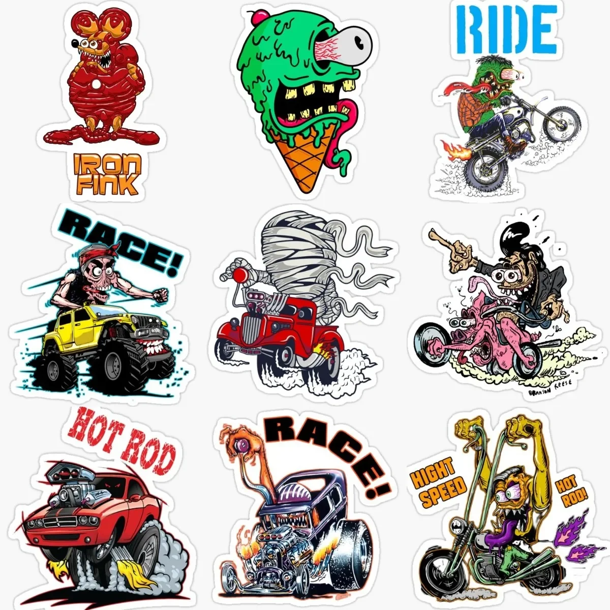 Rat Fink Drive Terror Exaggeration Style Creative PVC Waterproof Stickers Accessories for Decorate Bumper Truck Car Bumper Wall
Rat Fink Drive Terror Exaggeration Style Creative PVC Waterproof Stickers Accessories for Decorate Bumper Truck Car Bumper Wall