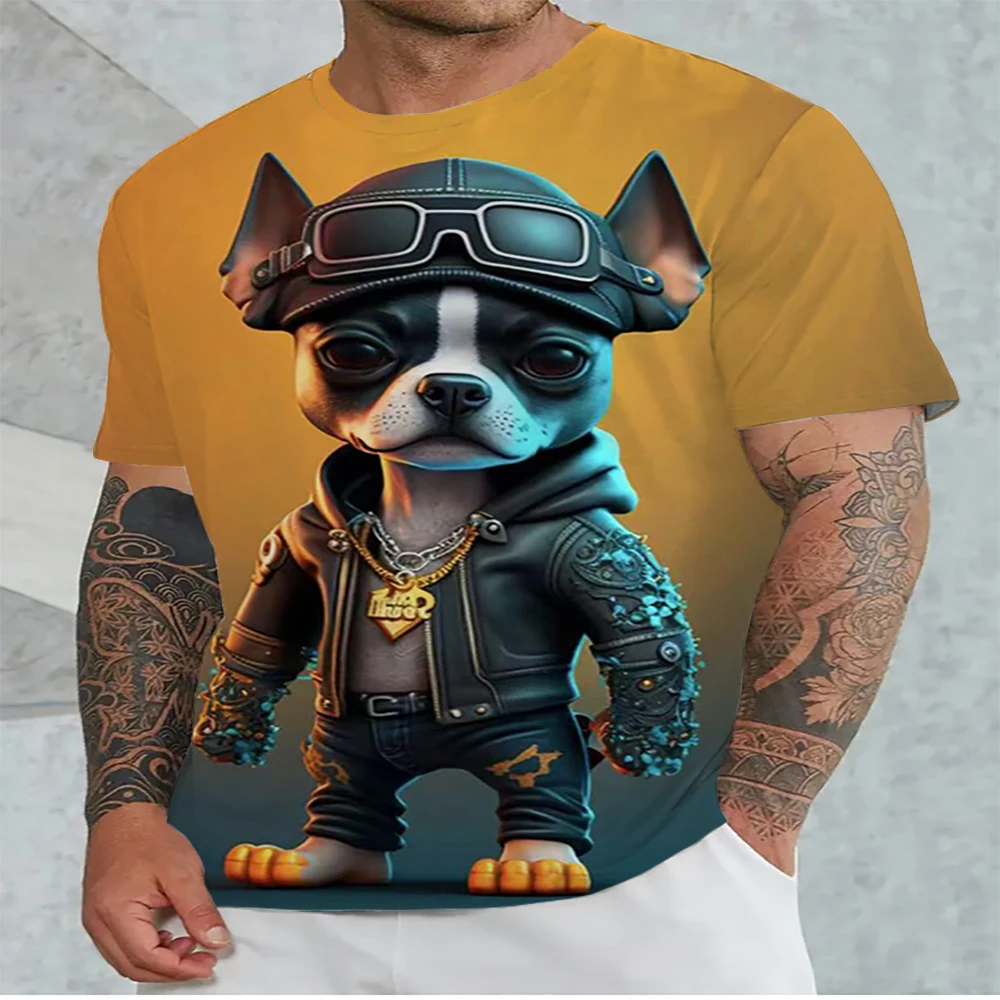 Summer hot selling T-shirt fashion trend animal domineering print large men's T-shirt clothing
Summer hot selling T-shirt fashion trend animal domineering print large men's T-shirt clothing