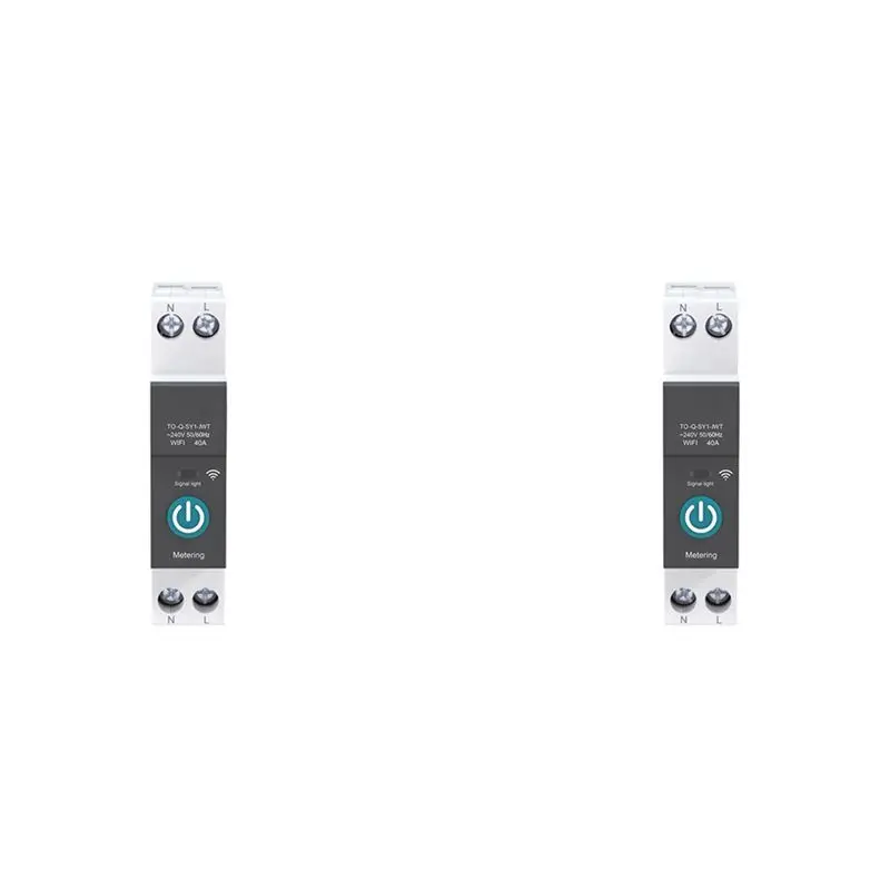 ABGG-2X 40A Tuya Single Phase Din Rail WIFI Smart Energy Meter Timer Power Consumption Monitor Wattmeter,Black With Metering
ABGG-2X 40A Tuya Single Phase Din Rail WIFI Smart Energy Meter Timer Power Consumption Monitor Wattmeter,Black With Metering