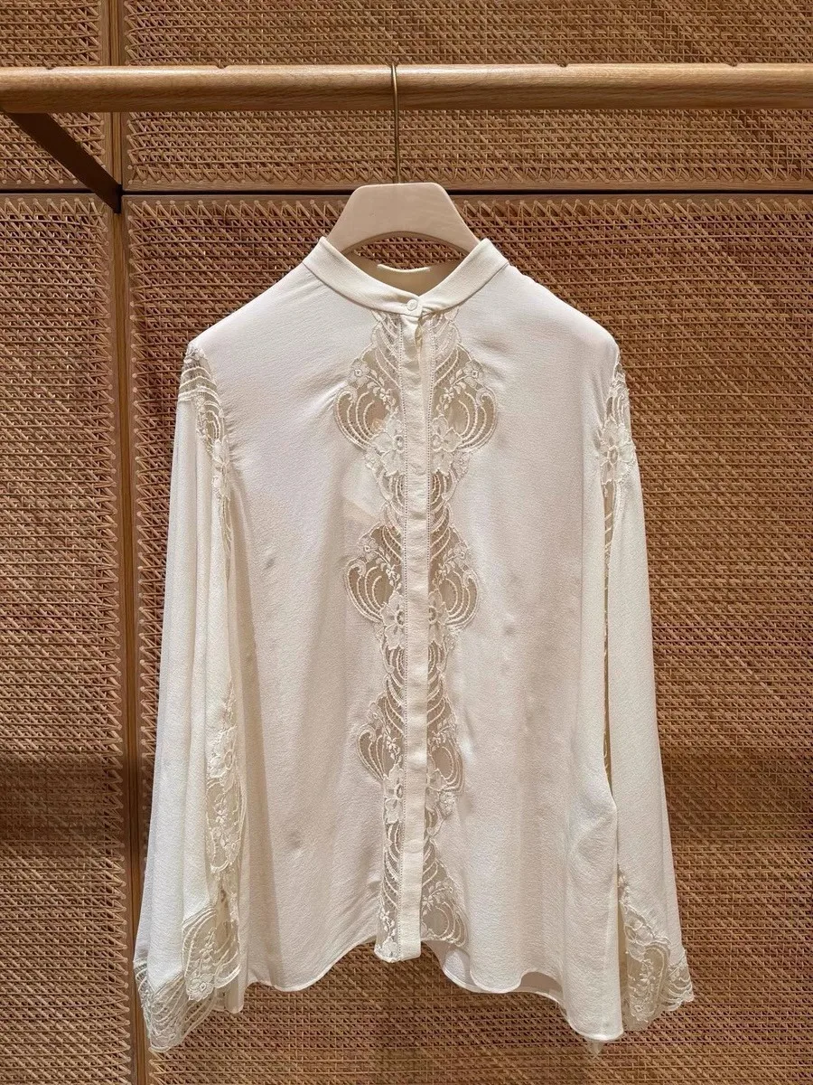2026 New Spring Clothes Elegant Office Ladies Silk Chiffon Shirt Sexy Hollow Out Lace Blouse
2026 New Spring Clothes Elegant Office Ladies Silk Chiffon Shirt Sexy Hollow Out Lace Blouse