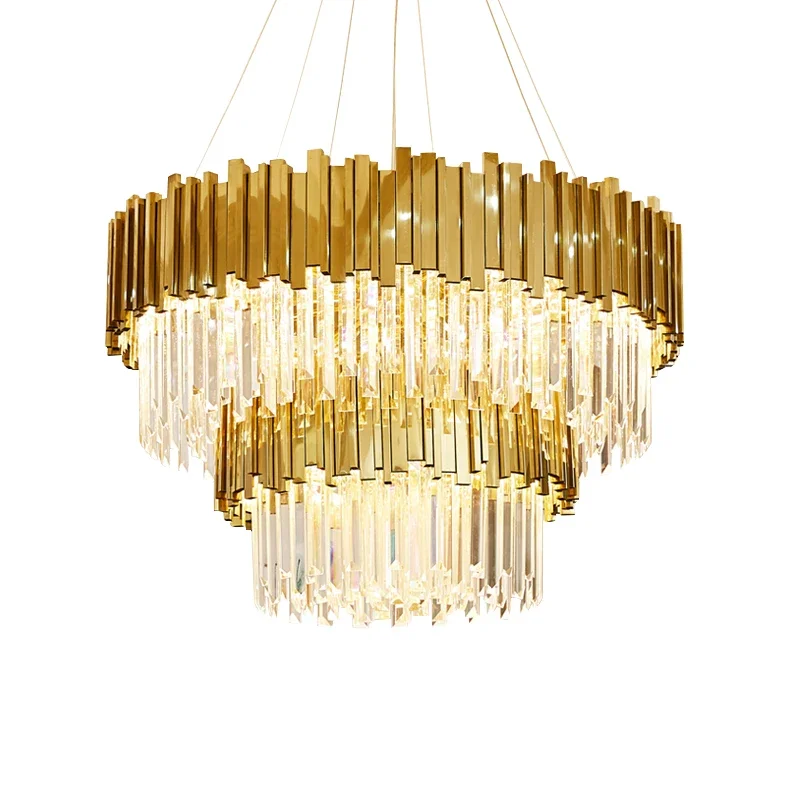Nordic LED Stainless Steel Crystal Round Gold LED Light Pendant Lights Pendant Lamp Pendant Light for Dinning Room Indoor Light
Nordic LED Stainless Steel Crystal Round Gold LED Light Pendant Lights Pendant Lamp Pendant Light for Dinning Room Indoor Light