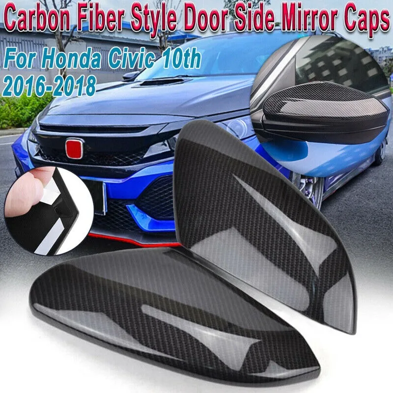 2pcs For 2016-2021 Honda Civic Carbon Fiber Side View Mirror Replacement Cover Cap
2pcs For 2016-2021 Honda Civic Carbon Fiber Side View Mirror Replacement Cover Cap
