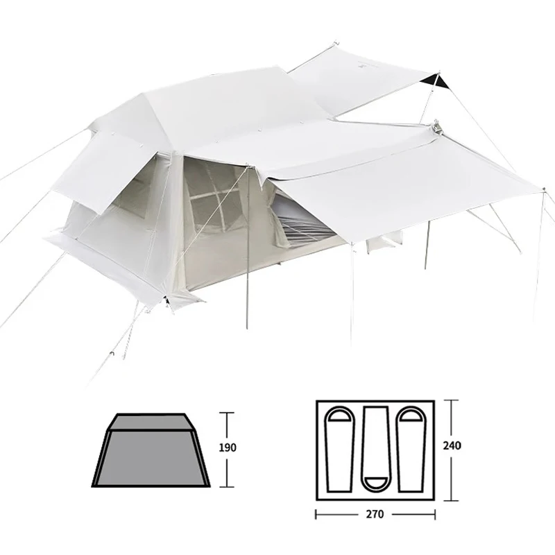 Автоматическая палатка для кемпинга Holiday Mountain Residence 10,9, винил One Touch, 3–6 человек, водонепроницаемый, 4 сезона, 24,94 ㎡ Большой
Автоматическая палатка для кемпинга Holiday Mountain Residence 10,9, винил One Touch, 3–6 человек, водонепроницаемый, 4 сезона, 24,94 ㎡ Большой