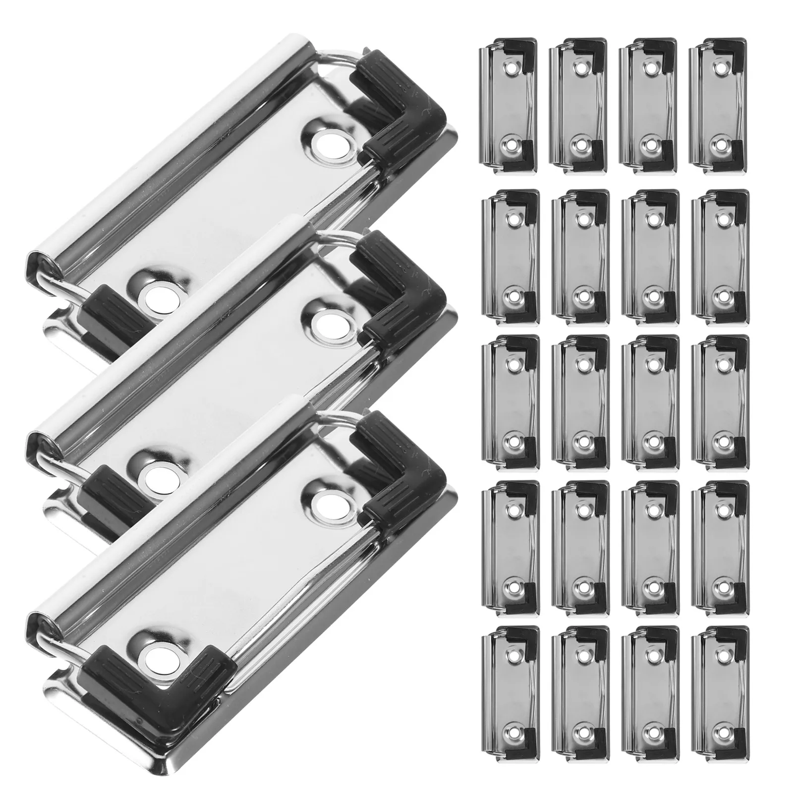 30Pcs Multifunctional Clipboard Clips Sturdy Metal 2.95 Inch Document Binder Clips Portable Secure File Storage Clip for Work
30Pcs Multifunctional Clipboard Clips Sturdy Metal 2.95 Inch Document Binder Clips Portable Secure File Storage Clip for Work