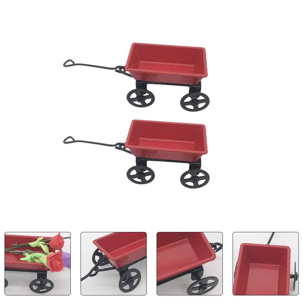 2Pcs Miniature Fairy Garden Cart Accessories High Quality Iron Craft Mini House Pull Cart Ornament Desktop Micro Landscape
2Pcs Miniature Fairy Garden Cart Accessories High Quality Iron Craft Mini House Pull Cart Ornament Desktop Micro Landscape