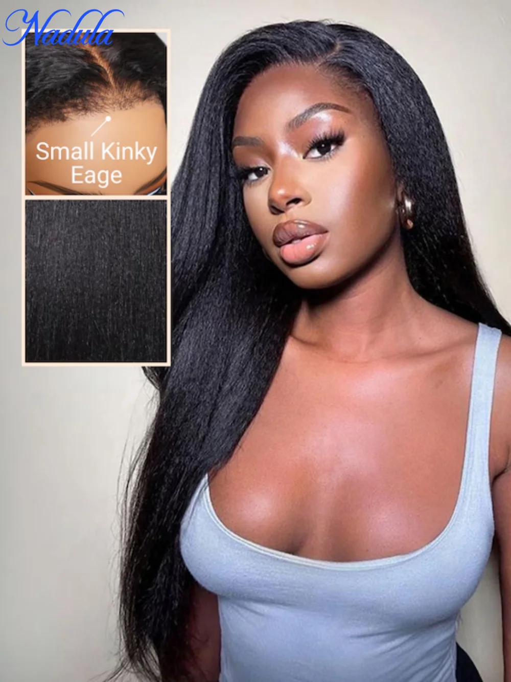 Nadula Hair 7x5 Lace Closure Bye Bye Knots Glueless Wigs With 4C Curly Baby Hair Yaki Straight Put On and Go Glueless Lace Wig
Nadula Hair 7x5 Lace Closure Bye Bye Knots Glueless Wigs With 4C Curly Baby Hair Yaki Straight Put On and Go Glueless Lace Wig