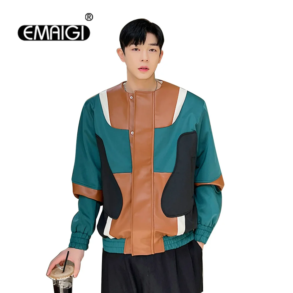 Men's Splice Leather Streetwear Fashion Loose Casual Motorcycle Jacket Korean Net Celebrity Spring Autumn Coat Outerwear
Men's Splice Leather Streetwear Fashion Loose Casual Motorcycle Jacket Korean Net Celebrity Spring Autumn Coat Outerwear