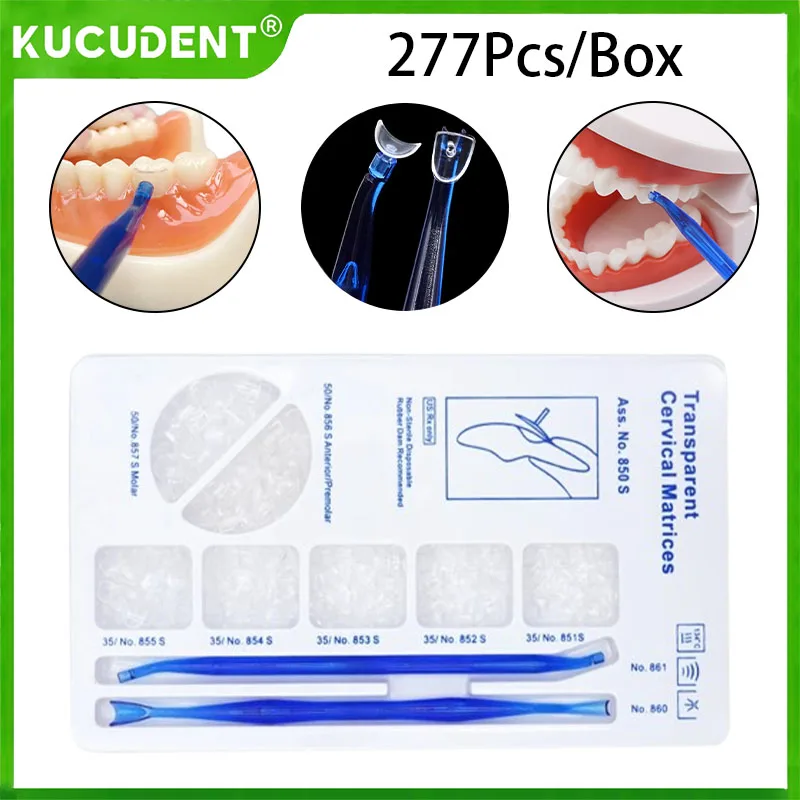 277Pcs/set Dental Matrix Cervical Matrices Mandibular Anterior Composite Gingival for Kerr Style Transparent 850S Dentistry Tool
277Pcs/set Dental Matrix Cervical Matrices Mandibular Anterior Composite Gingival for Kerr Style Transparent 850S Dentistry Tool