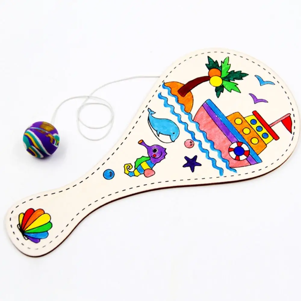 Wooden DIY Paddle Ball with String Blank Racket With String DIY Racket with Ball Elastic DIY Wooden Racket Toddlers
Wooden DIY Paddle Ball with String Blank Racket With String DIY Racket with Ball Elastic DIY Wooden Racket Toddlers