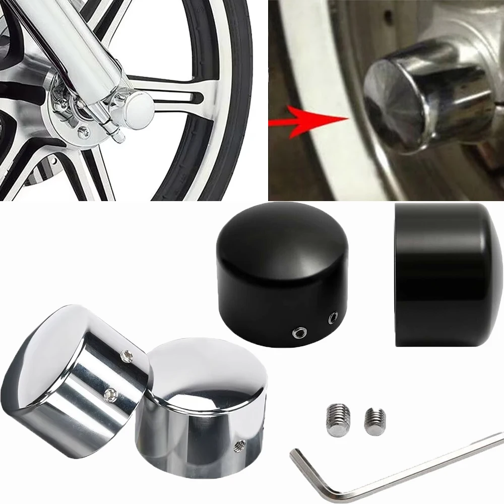 2pcs Motorcycle Aluminum Front Axle Nut Cover Cap Bolt Black Chrome Aluminum for Sportster 883 1200 Dyna VRSCA V Rod 2002-2006
2pcs Motorcycle Aluminum Front Axle Nut Cover Cap Bolt Black Chrome Aluminum for Sportster 883 1200 Dyna VRSCA V Rod 2002-2006