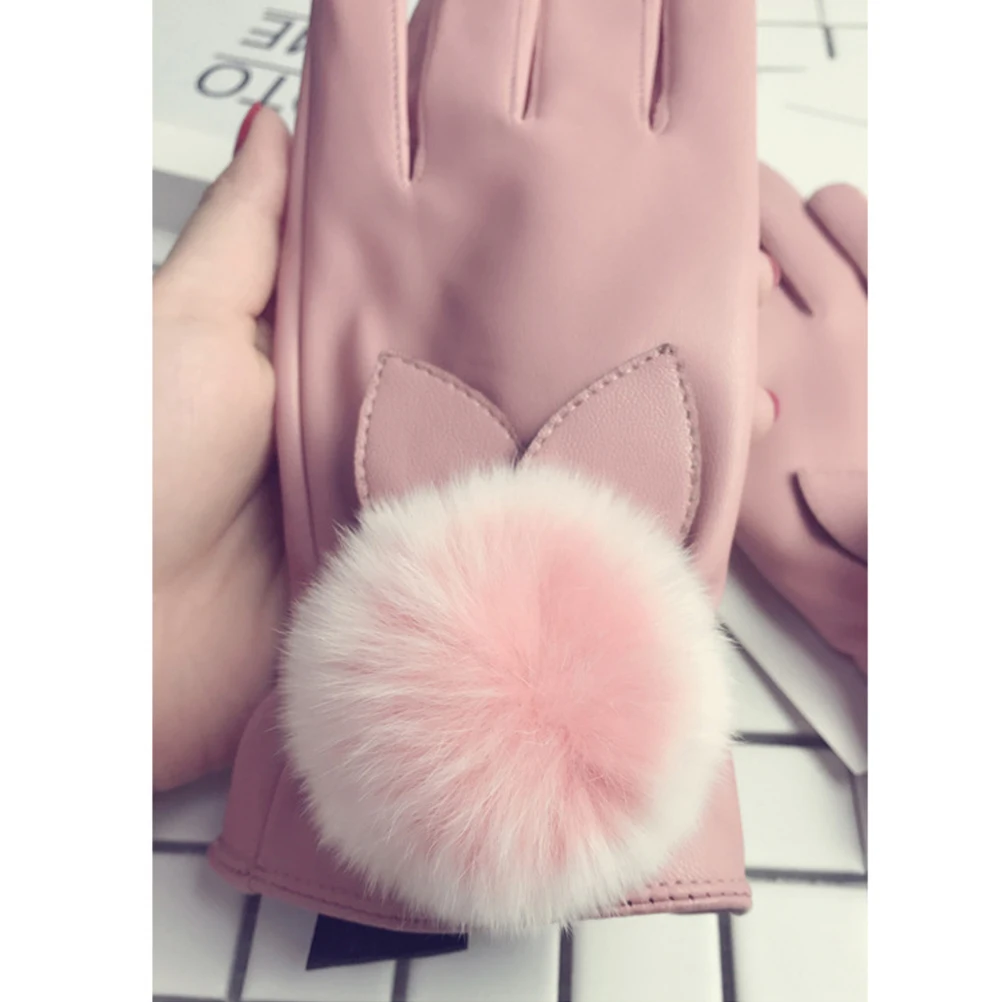 2pcs Touch Screen Warm For Women Thickened Fleece Lined Pu Gloves Anti-Wear Windproof Winter Fingerless Flexible Gloves
2pcs Touch Screen Warm For Women Thickened Fleece Lined Pu Gloves Anti-Wear Windproof Winter Fingerless Flexible Gloves