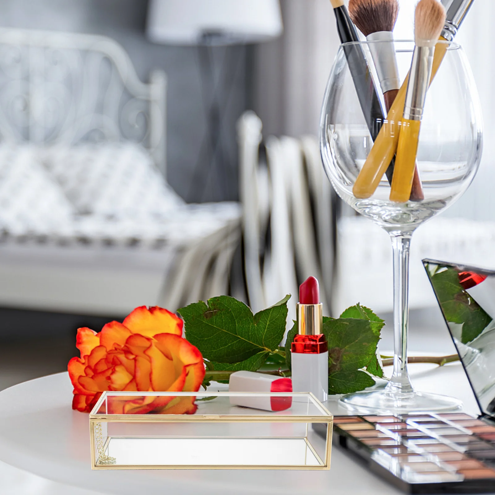 1Pcs European Style Jewelry Storage Box Glass Case for Rings Earrings Necklace Versatile Elegant Jewelry Packaging
1Pcs European Style Jewelry Storage Box Glass Case for Rings Earrings Necklace Versatile Elegant Jewelry Packaging