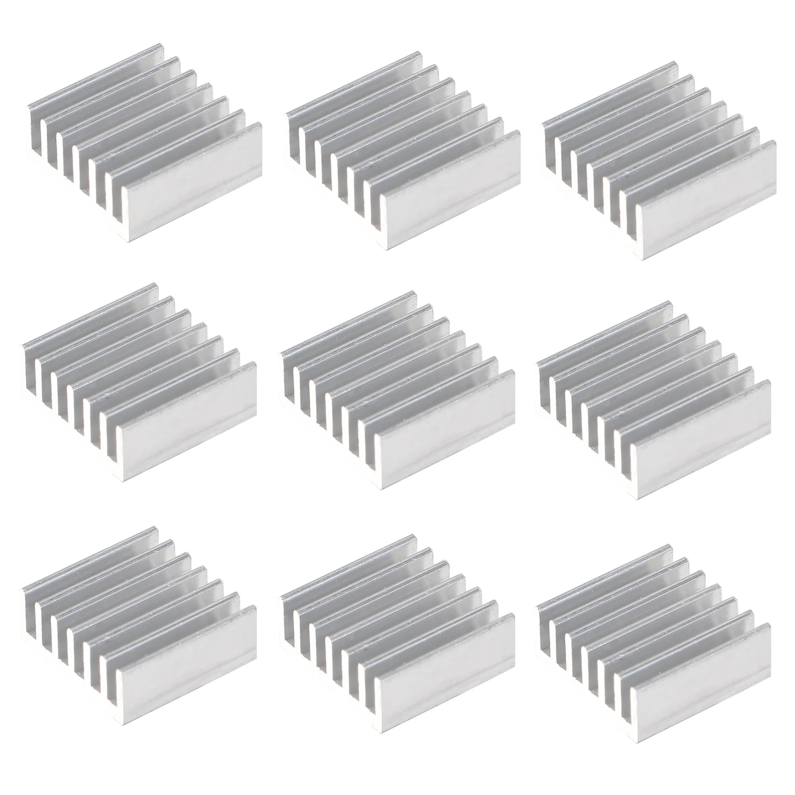 24Pcs Ic Chip Cooler Small Aluminum Heatsink with Adhesive Backing for Computer GPU CPU Cooling Efficiency Aluminum Heatsink
24Pcs Ic Chip Cooler Small Aluminum Heatsink with Adhesive Backing for Computer GPU CPU Cooling Efficiency Aluminum Heatsink