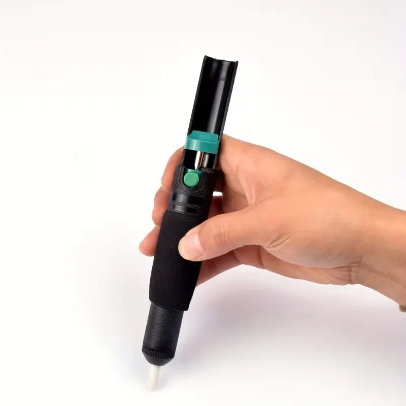 366D Manual Tin Suction Gun Powerful Dual-Ring Non-Slip Handle Solder Sucker Solder Pump Manual Soldering Tool For PCB
366D Manual Tin Suction Gun Powerful Dual-Ring Non-Slip Handle Solder Sucker Solder Pump Manual Soldering Tool For PCB