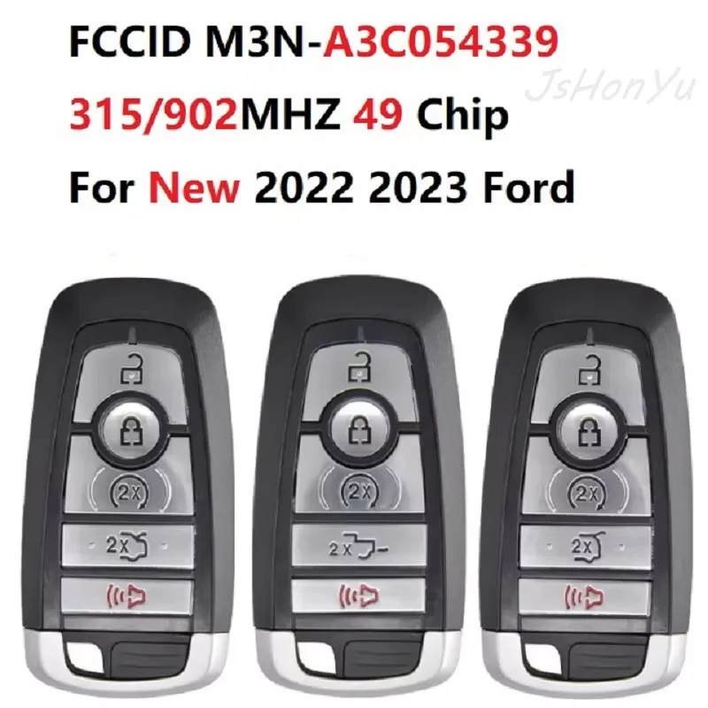 JsHonYu M3N-A3C054339 315/902MHz Smart Remote Key for Ford Mustang Edge Explorer Expedition Fusion Mondeo 2022 2023 Keyless Fob
JsHonYu M3N-A3C054339 315/902MHz Smart Remote Key for Ford Mustang Edge Explorer Expedition Fusion Mondeo 2022 2023 Keyless Fob