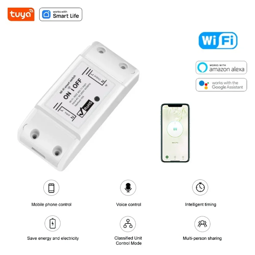 Wifi DIY Interruptor Smart Switch Wireless Remote Controller Home Control Works with Alexa Tuya Google Home Smart Remote Control
Wifi DIY Interruptor Smart Switch Wireless Remote Controller Home Control Works with Alexa Tuya Google Home Smart Remote Control