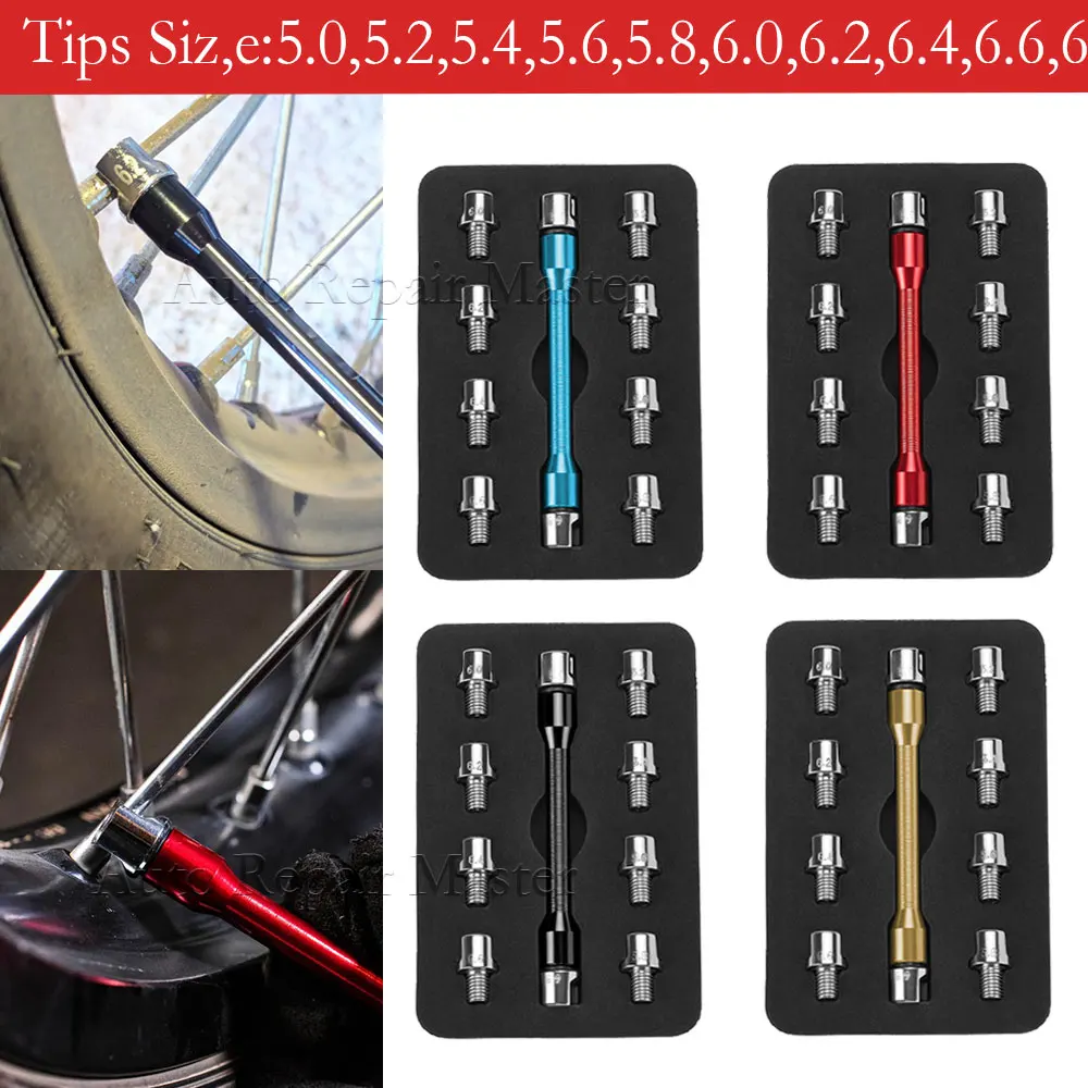 For Motorcycle Dirt Bike CNC Spoke Wrench Tool Set, 10PCS Interchangeable Tips 5.0-6.8mm Wheel Rim Maintenance Car Accessories
For Motorcycle Dirt Bike CNC Spoke Wrench Tool Set, 10PCS Interchangeable Tips 5.0-6.8mm Wheel Rim Maintenance Car Accessories