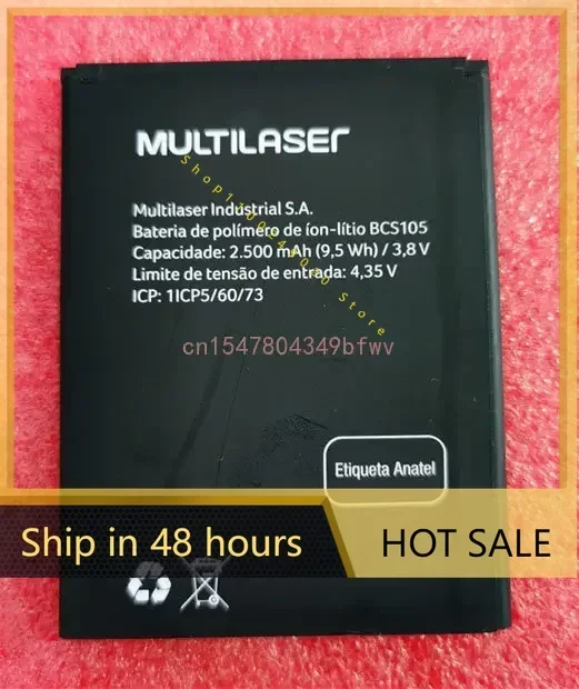 Аккумулятор 2500 мАч, 3,8 В для Multilaser BCS105, аккумулятор для мобильного телефона, запасные части
Аккумулятор 2500 мАч, 3,8 В для Multilaser BCS105, аккумулятор для мобильного телефона, запасные части