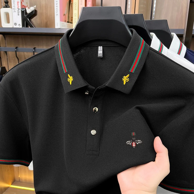 Luxury brand short sleeve men's polo shirt fashion boutique bee embroidery design new top summer comfortable breathable T-shirt
Luxury brand short sleeve men's polo shirt fashion boutique bee embroidery design new top summer comfortable breathable T-shirt