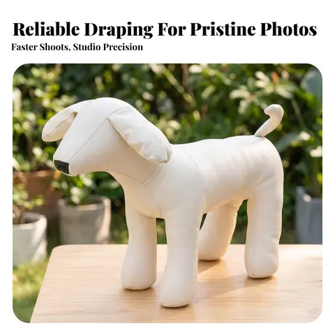 Dog Mannequin Lightweight Dog Display Model Stuffed Animal Compact Easy to Clean for Photographers, Shop Window