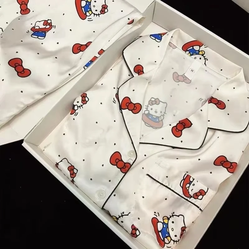 New Style Kt Cat Cute Casual Long-Sleeved Home Clothing Kawaii Cartoon Character Polka Dot Hellokitty Pajamas Set Gift Wholesale
New Style Kt Cat Cute Casual Long-Sleeved Home Clothing Kawaii Cartoon Character Polka Dot Hellokitty Pajamas Set Gift Wholesale
