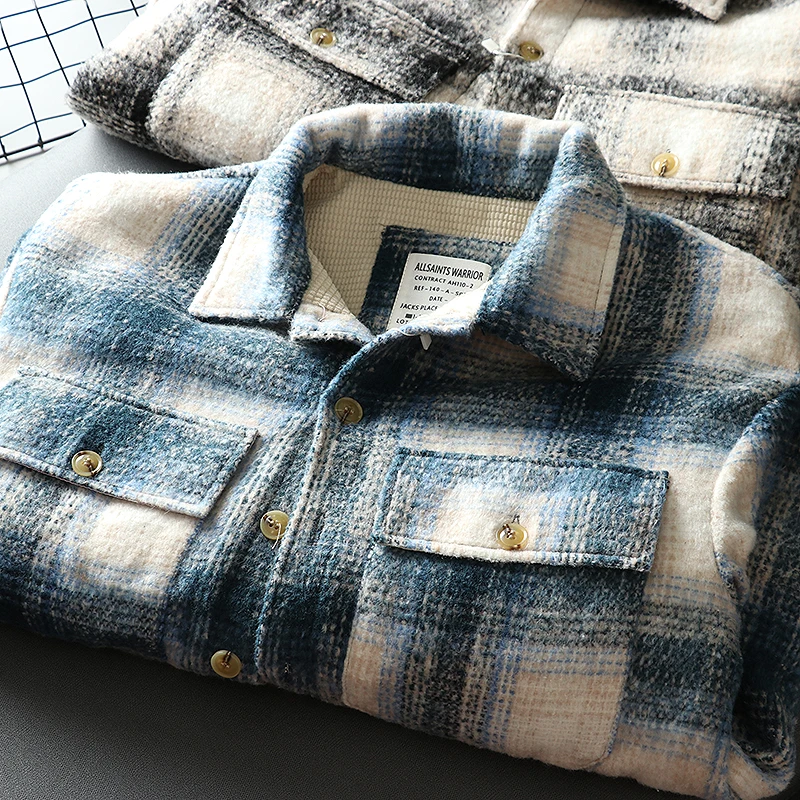 Thickened Flannel Shirt Style Jacket for Men Winter Warm Cotton Coat with Collar Youth Trendy Standard Fit Long Sleeve Plaid
Thickened Flannel Shirt Style Jacket for Men Winter Warm Cotton Coat with Collar Youth Trendy Standard Fit Long Sleeve Plaid