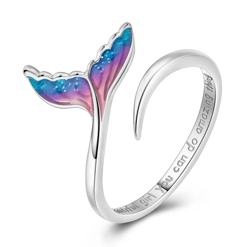 New Original 925 Sterling Silver Glazed Fish Tail Ring For Women Fit Wedding Party Jewelry Gift
New Original 925 Sterling Silver Glazed Fish Tail Ring For Women Fit Wedding Party Jewelry Gift