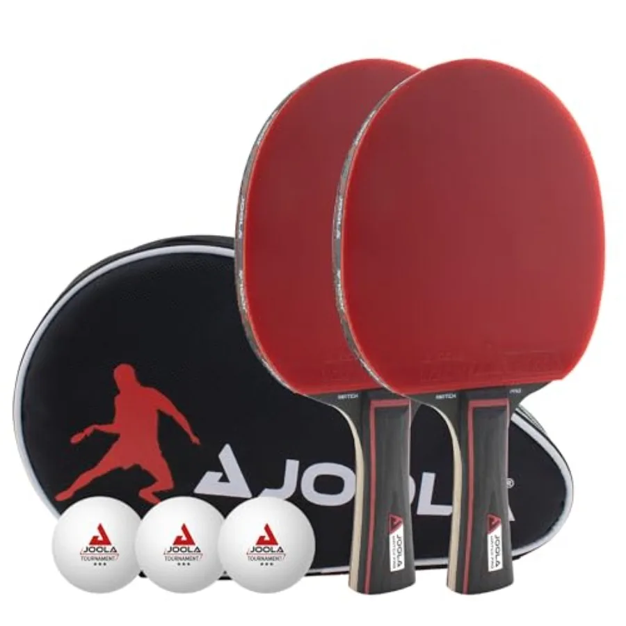 Duo Pro Ping Pong Paddles Set of 2 - Professional Table Tennis Paddles, Three Advanced 3 Star Tournament Ping Pong Balls and Ca
Duo Pro Ping Pong Paddles Set of 2 - Professional Table Tennis Paddles, Three Advanced 3 Star Tournament Ping Pong Balls and Ca