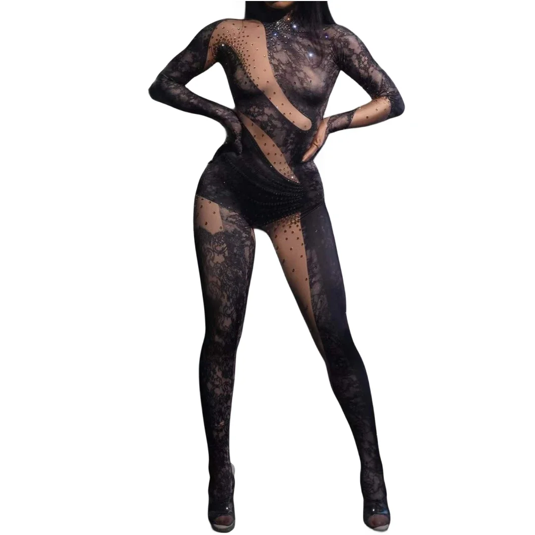 Women Sparkly Pole Dancing Las Vegas Showgirl Stretch Rhinestone Jumpsuits Singer Dancer DJ DS Gogo Queen Costumes 2025 New
Women Sparkly Pole Dancing Las Vegas Showgirl Stretch Rhinestone Jumpsuits Singer Dancer DJ DS Gogo Queen Costumes 2025 New
