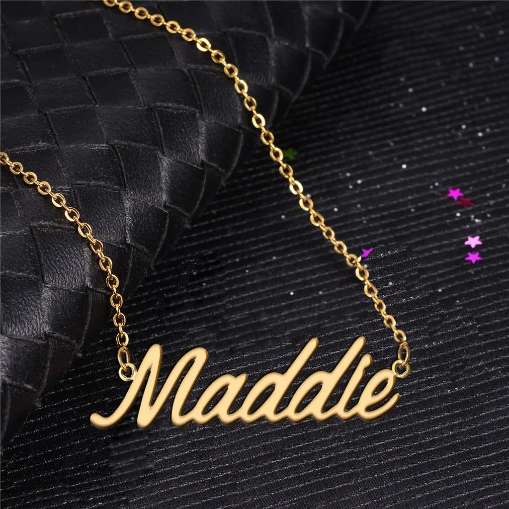 Personalized Maddie Name Necklace for Women Nameplate Stainless Steel Gold Plated Pendant Birthday Anniversary Jewelry Gift
Personalized Maddie Name Necklace for Women Nameplate Stainless Steel Gold Plated Pendant Birthday Anniversary Jewelry Gift
