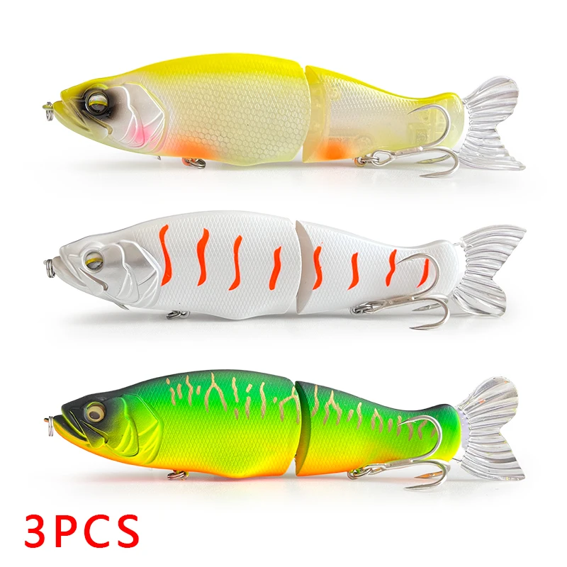 3Pcs Bionic Multi-Section Lure Bait 32g Two-Section Bait for Sea Fishing and Freshwater Universal Plastic Hard Bait Combination Set
3Pcs Bionic Multi-Section Lure Bait 32g Two-Section Bait for Sea Fishing and Freshwater Universal Plastic Hard Bait Combination Set
