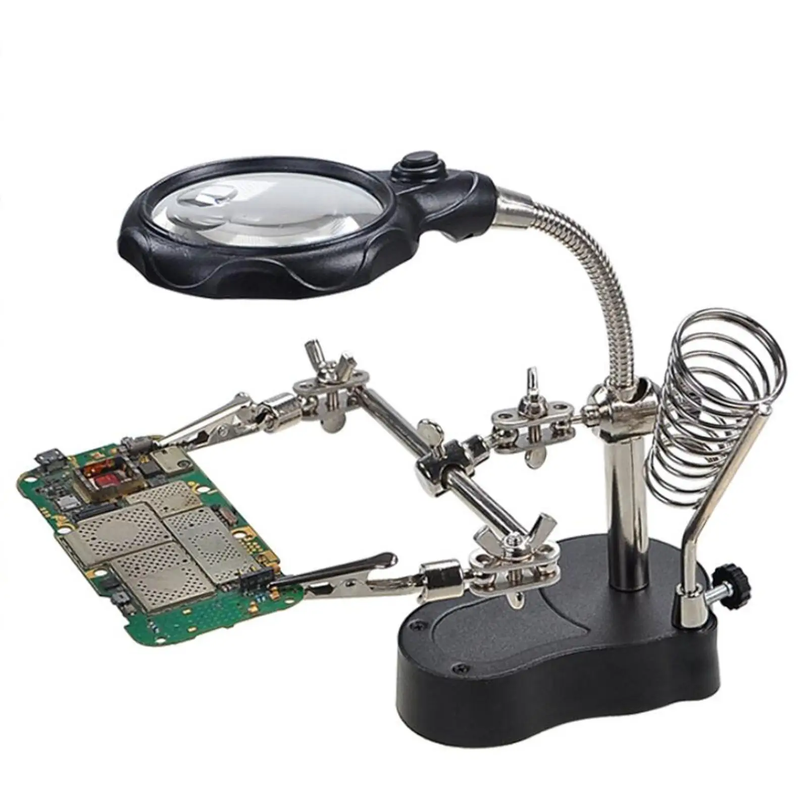 Magnifying Soldering Station LED Lighted Soldering Repair Tool for Soldering
Magnifying Soldering Station LED Lighted Soldering Repair Tool for Soldering