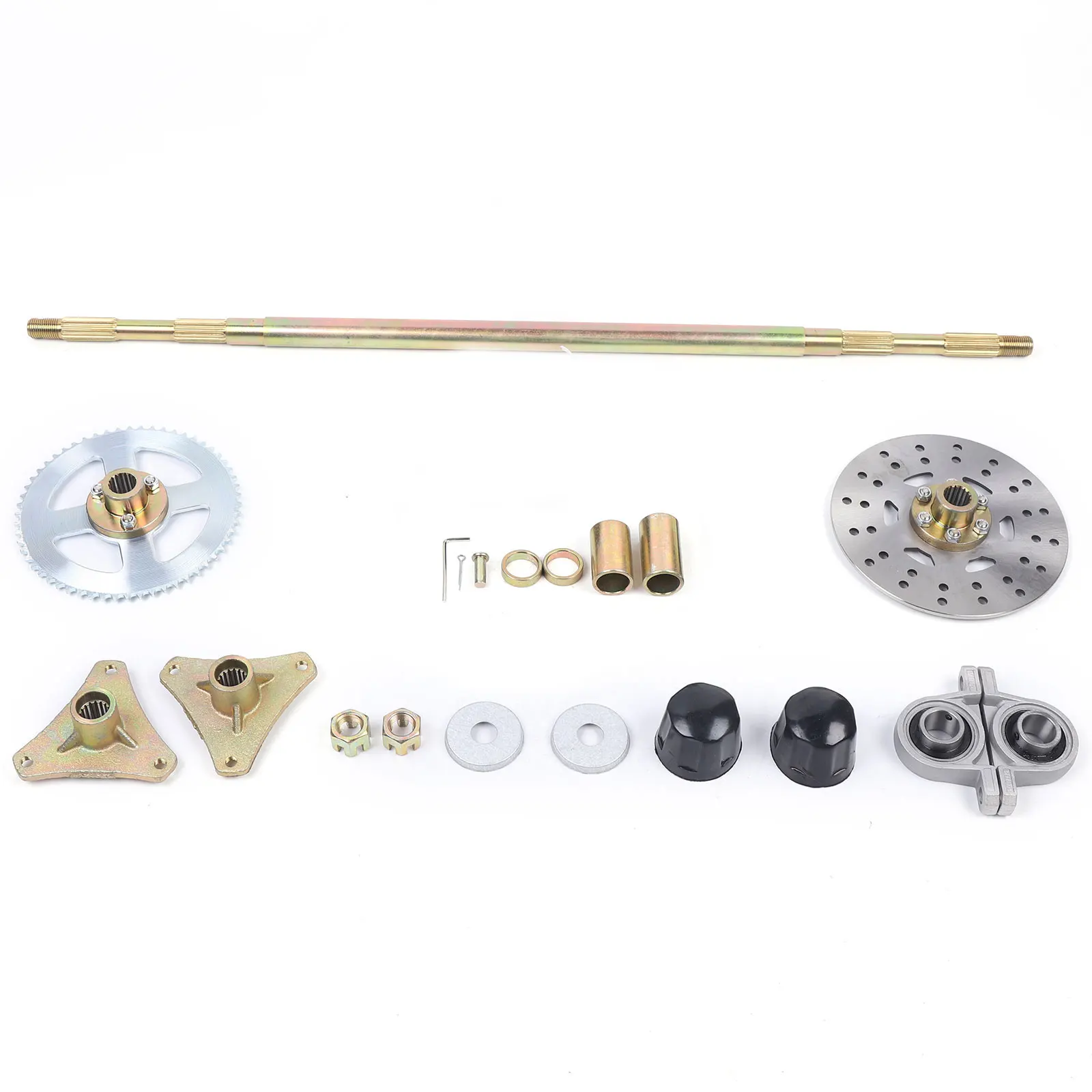 For Quad ATV Buggy Go Kart Go Kart Rear Axle Assembly Kit Go Kart Rear Axle Complete Wheel Hub Kit 
For Quad ATV Buggy Go Kart Go Kart Rear Axle Assembly Kit Go Kart Rear Axle Complete Wheel Hub Kit