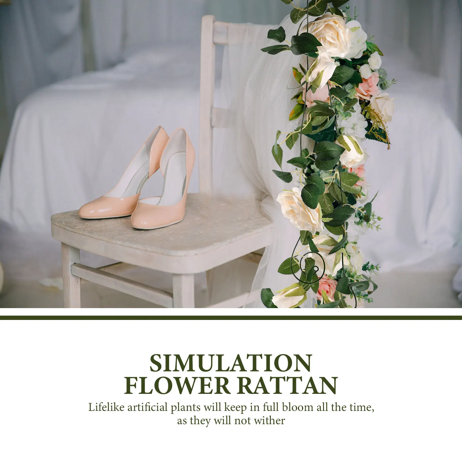 Simulation Rose Flower Rattan Decoration Artificial Rose Swag Front Door Wall Hanging Wedding Arch Flower Valentine Wreath Home
Simulation Rose Flower Rattan Decoration Artificial Rose Swag Front Door Wall Hanging Wedding Arch Flower Valentine Wreath Home