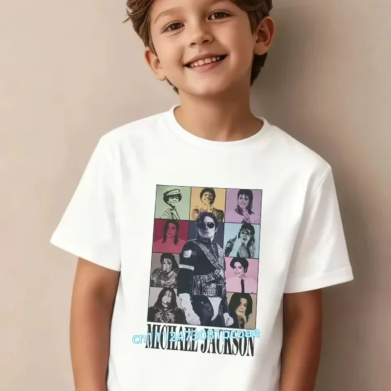 King of Pop Michael Jackson Children T-Shirt Cartoon Cotton Tops Kid Boy Girl MJ Tee Shirts Casual Clothes Birthday Gift 2026
King of Pop Michael Jackson Children T-Shirt Cartoon Cotton Tops Kid Boy Girl MJ Tee Shirts Casual Clothes Birthday Gift 2026