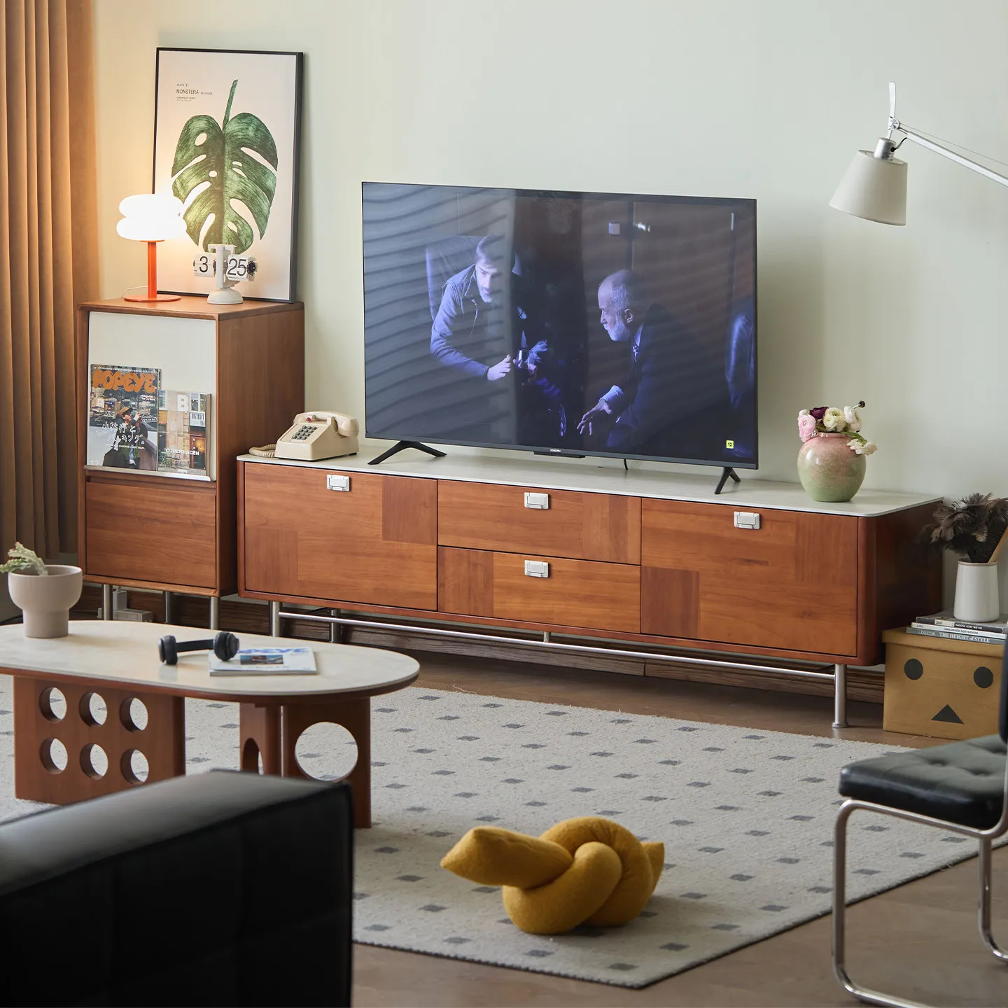 ZML solid wood rock panel TV cabinet living room new household small apartment TV cabinet floor
ZML solid wood rock panel TV cabinet living room new household small apartment TV cabinet floor