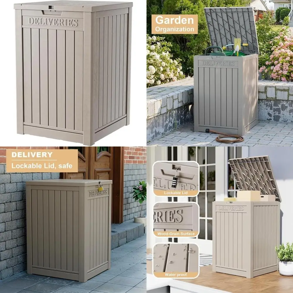 Large Lockable Outdoor Storage Box - 48 Gallon Waterproof Double-Wall Resin Delivery Container for Deck and Outdoor Use
Large Lockable Outdoor Storage Box - 48 Gallon Waterproof Double-Wall Resin Delivery Container for Deck and Outdoor Use