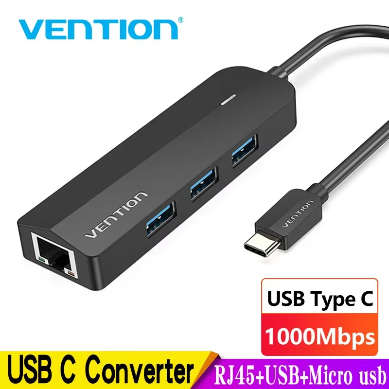 Vention USB C Ethernet-адаптер USB Type C к USB 3.0 2.0 RJ45 Lan-адаптеру для MacBook iPad Pro Type C Сетевая карта USB C Etherne
Vention USB C Ethernet-адаптер USB Type C к USB 3.0 2.0 RJ45 Lan-адаптеру для MacBook iPad Pro Type C Сетевая карта USB C Etherne