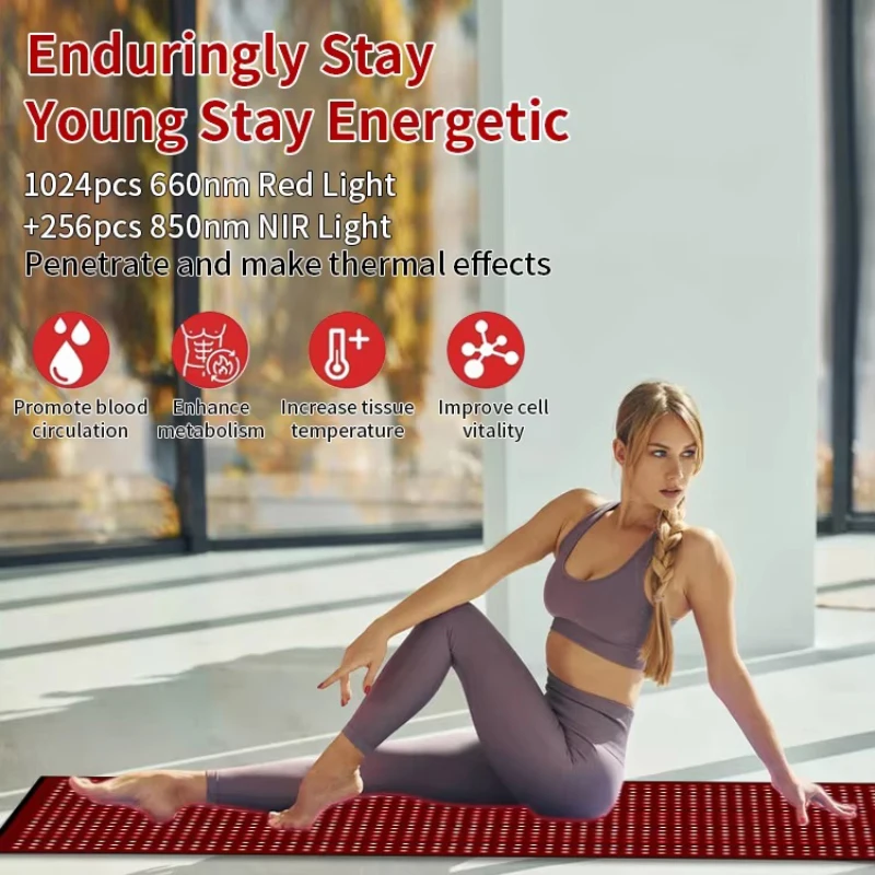 Large Pad for Whole Full Body Near Infrared Mat 660nm 850nm LEDRed Light Therapy Device Yoga Mat Home Health Relaxation Quipment
Large Pad for Whole Full Body Near Infrared Mat 660nm 850nm LEDRed Light Therapy Device Yoga Mat Home Health Relaxation Quipment