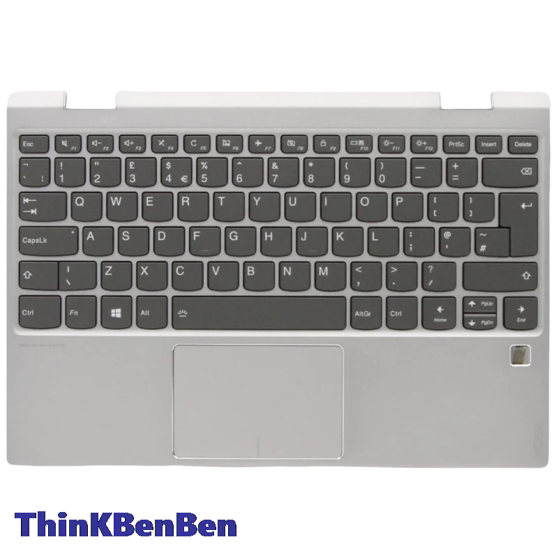 UK English Keyboard Platinum Upper Case Palmrest Shell Cover For Lenovo Ideapad Yoga 720 12 12IKB Laptop 5CB0Q12146
UK English Keyboard Platinum Upper Case Palmrest Shell Cover For Lenovo Ideapad Yoga 720 12 12IKB Laptop 5CB0Q12146