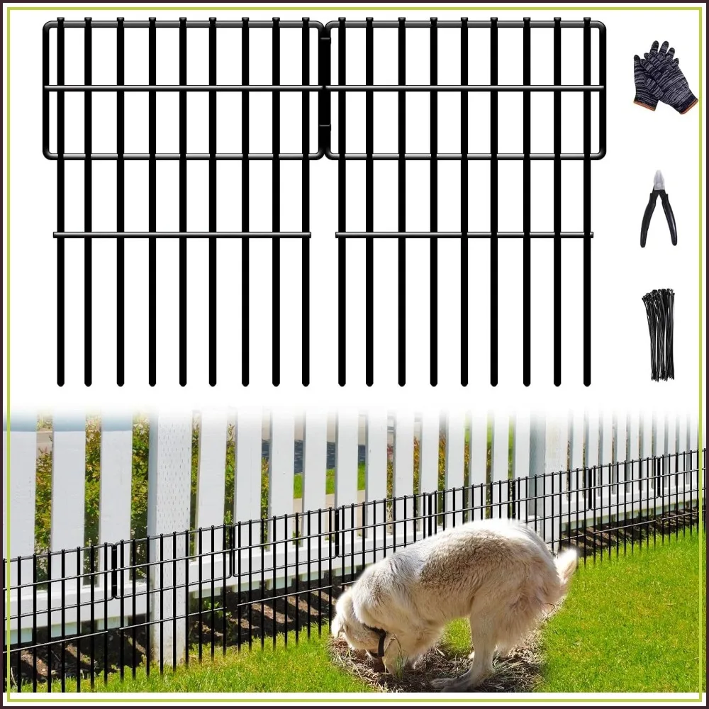26-Panel No Dig Fence, 28ft x 17in, 1.2in Gap Animal Barrier, Rustproof Metal Garden Edging
26-Panel No Dig Fence, 28ft x 17in, 1.2in Gap Animal Barrier, Rustproof Metal Garden Edging