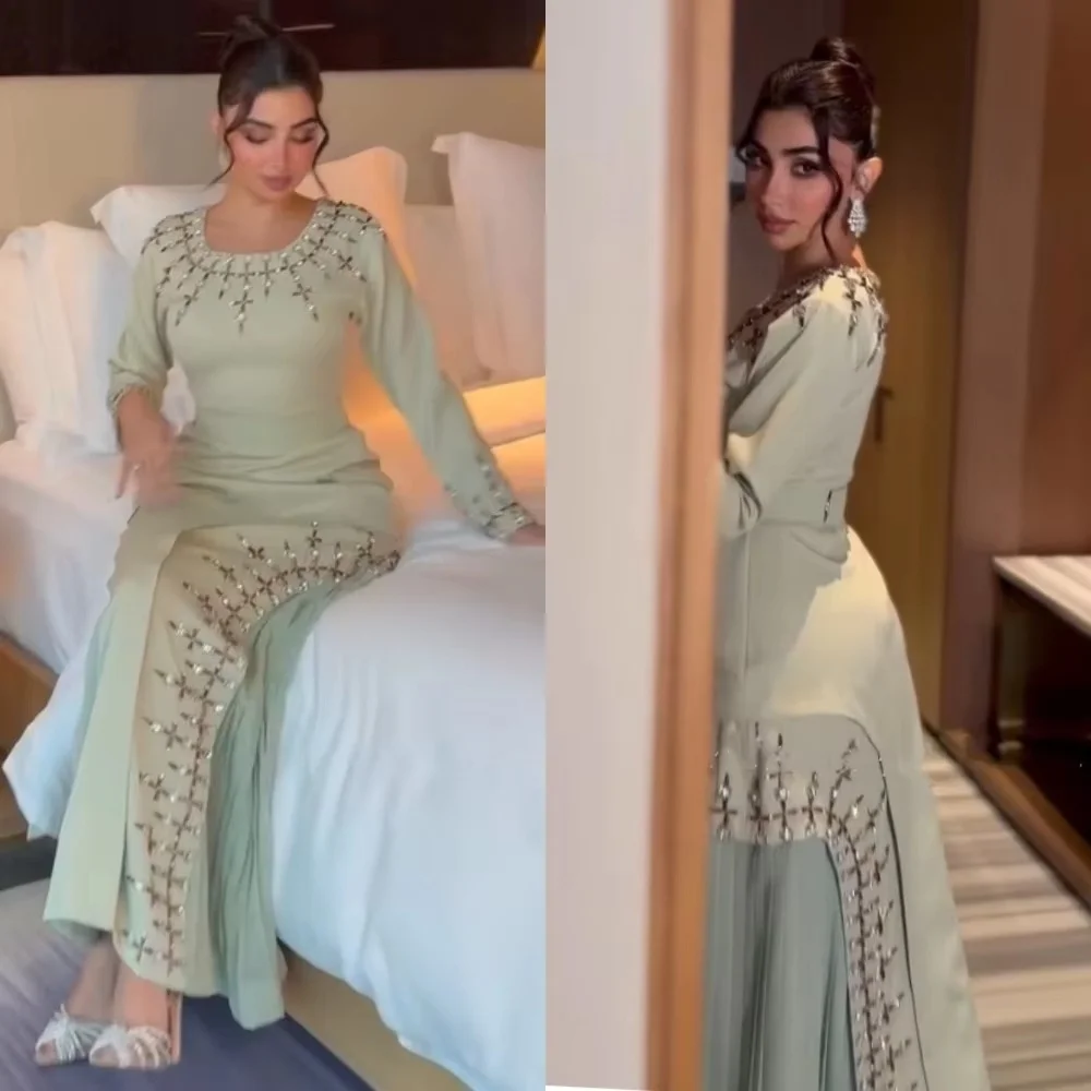 Изысканное женское платье для выпускного вечера по индивидуальному заказу, сексуальное очаровательное платье русалки с длинным рукавом длиной до пола, вечернее платье с круглым вырезом, вечернее платье
Изысканное женское платье для выпускного вечера по индивидуальному заказу, сексуальное очаровательное платье русалки с длинным рукавом длиной до пола, вечернее платье с круглым вырезом, вечернее платье