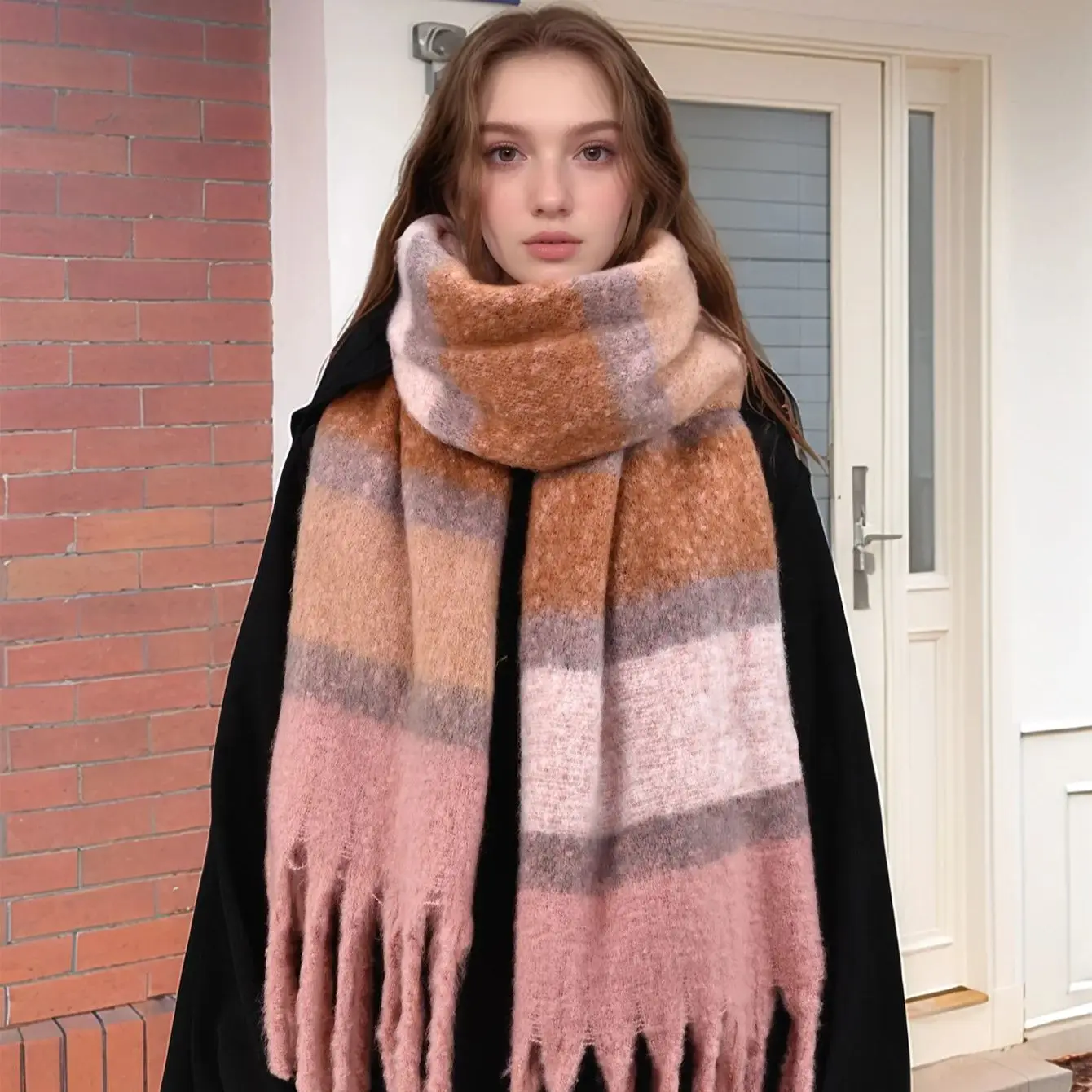  Новая мода длинный клетчатый шарф женский роскошный толстый теплый уличный зимний кашемировый шарф универсальная шаль с кисточками 200*40 см 
 Новая мода длинный клетчатый шарф женский роскошный толстый теплый уличный зимний кашемировый шарф универсальная шаль с кисточками 200*40 см